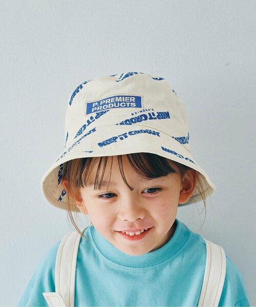 p.premier（ピードットプルミエ）の「総柄ハット（ハット・キッズ・ブルー/レッド/グリーン/キャメル・56/54/52/50）」の2枚目の写真