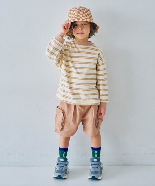 p.premier（ピードットプルミエ）の「総柄ハット（ハット・キッズ・ブルー/レッド/グリーン/キャメル・56/54/52/50）」の6枚目の写真