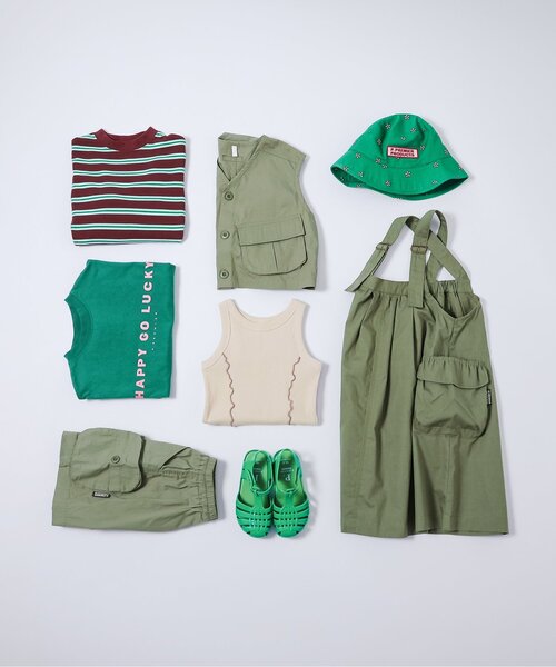 p.premier（ピードットプルミエ）の「総柄ハット（ハット・キッズ・ブルー/レッド/グリーン/キャメル・56/54/52/50）」の13枚目の写真