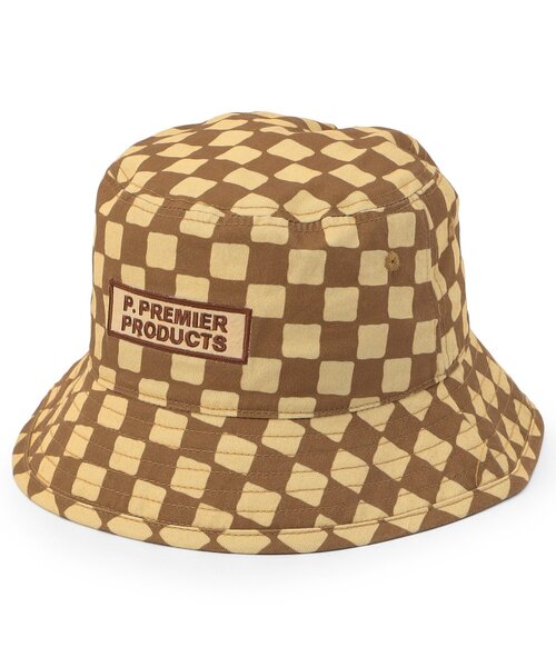 p.premier（ピードットプルミエ）の「総柄ハット（ハット・キッズ・ブルー/レッド/グリーン/キャメル・56/54/52/50）」の21枚目の写真