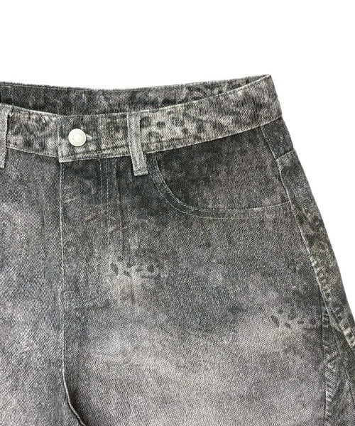 Never mind the XU（ネバーマインドザエックスユー）の「【Never mind the XU】3D print curve denim pants / 【ネバーマインド ザ エックスユー】3Dプリントカーブデニムパンツ（デニムパンツ・メンズ・ブラック・L）」の14枚目の写真