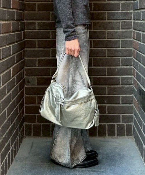 Never mind the XU（ネバーマインドザエックスユー）の「【Never mind the XU】3D print curve denim pants / 【ネバーマインド ザ エックスユー】3Dプリントカーブデニムパンツ（デニムパンツ・メンズ・ブラック・L）」の10枚目の写真