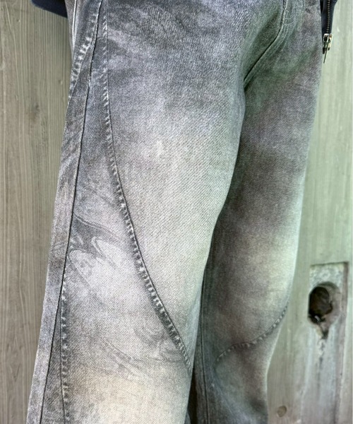 Never mind the XU(ネバーマインドザエックスユー)の「【Never mind the XU】3D print curve denim pants / 【ネバーマインド ザ エックスユー】3Dプリントカーブデニムパンツ(デニムパンツ・メンズ・ブラック・L)」の19枚目の写真