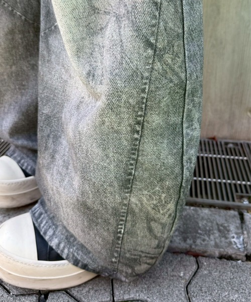 Never mind the XU(ネバーマインドザエックスユー)の「【Never mind the XU】3D print curve denim pants / 【ネバーマインド ザ エックスユー】3Dプリントカーブデニムパンツ(デニムパンツ・メンズ・ブラック・L)」の20枚目の写真