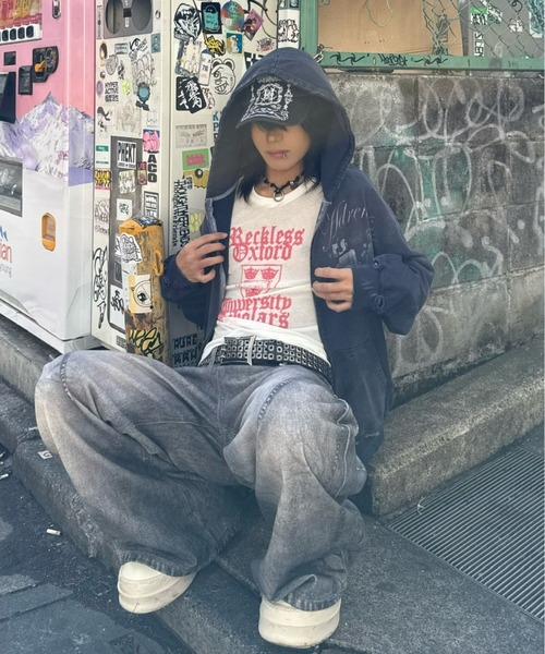 Never mind the XU(ネバーマインドザエックスユー)の「【Never mind the XU】3D print curve denim pants / 【ネバーマインド ザ エックスユー】3Dプリントカーブデニムパンツ(デニムパンツ・メンズ・ブラック・L)」の14枚目の写真