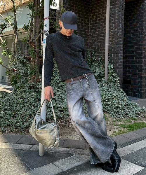 Never mind the XU(ネバーマインドザエックスユー)の「【Never mind the XU】3D print curve denim pants / 【ネバーマインド ザ エックスユー】3Dプリントカーブデニムパンツ(デニムパンツ・メンズ・ブラック・L)」の21枚目の写真