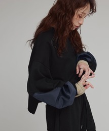 W:Huku（フーク）の「アームパッチ スウェット プルオーバー   Arm Patch Sweatshirt Pullover（スウェット）」