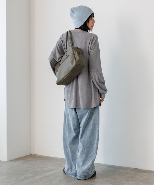 PBLIM(ページボーイリム)の「《UNISEX》シアーフォトリブトップス(Tシャツ/カットソー・レディース・グレー/ベージュ・FREE)」の12枚目の写真