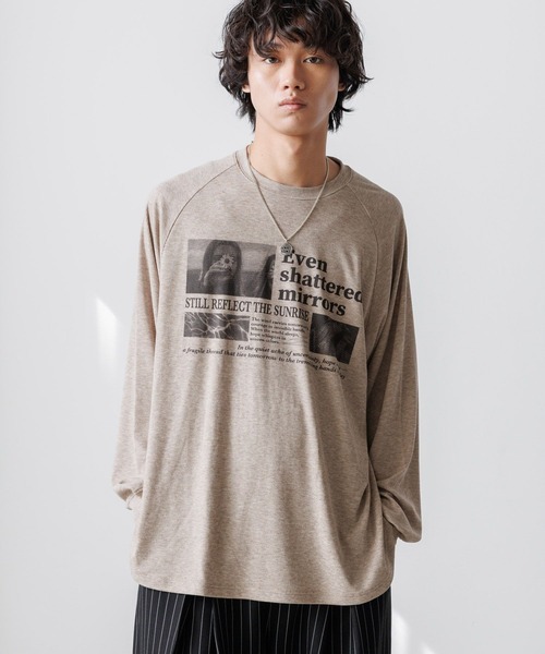 PBLIM(ページボーイリム)の「《UNISEX》シアーフォトリブトップス(Tシャツ/カットソー・レディース・グレー/ベージュ・FREE)」の13枚目の写真