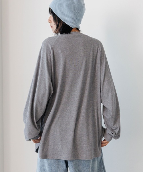 PBLIM(ページボーイリム)の「《UNISEX》シアーフォトリブトップス(Tシャツ/カットソー・レディース・グレー/ベージュ・FREE)」の7枚目の写真