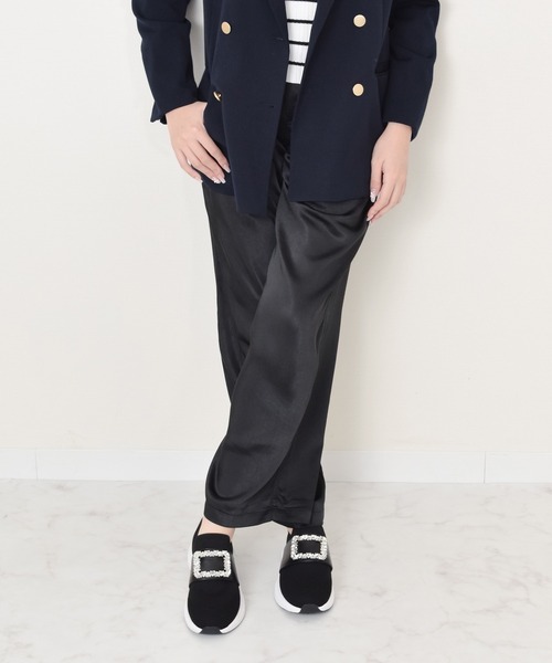 Bridget Birkin(ブリジットバーキン)の「【Bridget Birkin】ビジューバックルニットスニーカー(565013)(スニーカー・レディース・ホワイト/ライトグレー/ブラック・S/LL/M/L)」の9枚目の写真