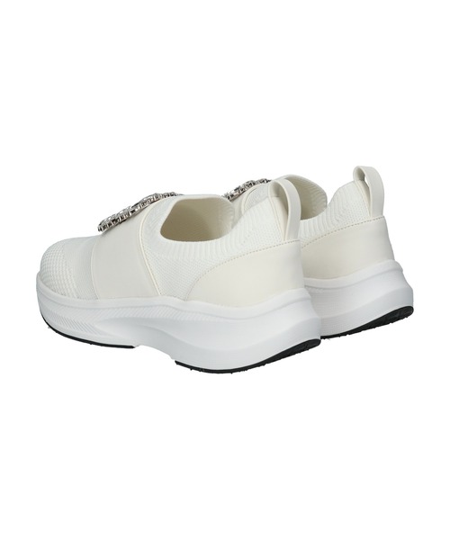 Bridget Birkin(ブリジットバーキン)の「【Bridget Birkin】ビジューバックルニットスニーカー(565013)(スニーカー・レディース・ホワイト/ライトグレー/ブラック・S/LL/M/L)」の13枚目の写真