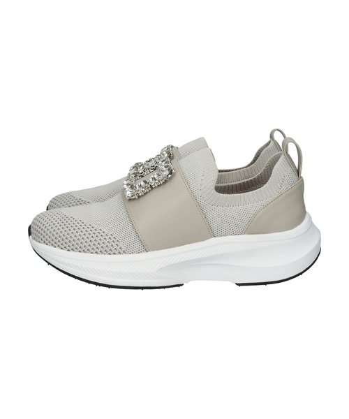 Bridget Birkin(ブリジットバーキン)の「【Bridget Birkin】ビジューバックルニットスニーカー(565013)(スニーカー・レディース・ホワイト/ライトグレー/ブラック・S/LL/M/L)」の17枚目の写真