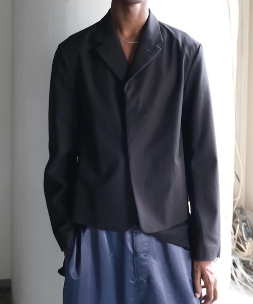 Jieda（ジエダ）の「【Jieda/ジエダ】COMPACT TAILORED JACKET（テーラードジャケット・メンズ・グレー/ブラック・1/2）」の2枚目の写真