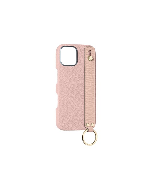 iPhone 17) ハンドル付き バックカバーケース シュリンクレザー