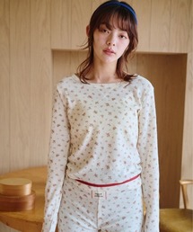 common gull products.（コモンガルプロダクツ）の「小さなお花畑のワッフルTEE、芽心（Tシャツ/カットソー）」