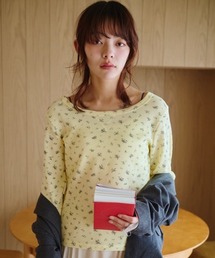 common gull products.（コモンガルプロダクツ）の「小さなお花畑のワッフルTEE、芽心（Tシャツ/カットソー）」