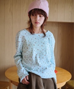 小さなお花畑のワッフルロンTEE（Tシャツ/カットソー）｜common gull