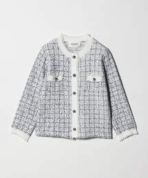 Marilyn Moon | ＜Marilyn Moon＞ツイードライク ニット ジャケット(ニット/セーター)