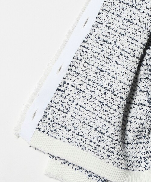 Marilyn Moon（マリリンムーン）の「＜Marilyn Moon＞ツイードライク ニット ジャケット（ニット/セーター・レディース・ホワイト/ブラック・FREE）」の11枚目の写真