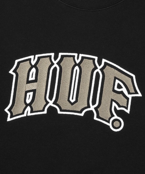 HUF（ハフ）の「CLASSIC ARCH CREW（スウェット・メンズ・ブラック/アッシュグレー・S/M/L/XL/XXL）」の13枚目の写真