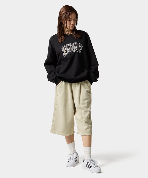 HUF（ハフ）の「CLASSIC ARCH CREW（スウェット・メンズ・ブラック/アッシュグレー・S/M/L/XL/XXL）」の7枚目の写真