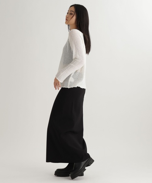 studio CLIP（スタディオクリップ）の「【daily CLIP】MIXチリチリラグランプルオーバー（ニット/セーター・レディース・イエロー/オフホワイト/ブラック・FREE）」の7枚目の写真