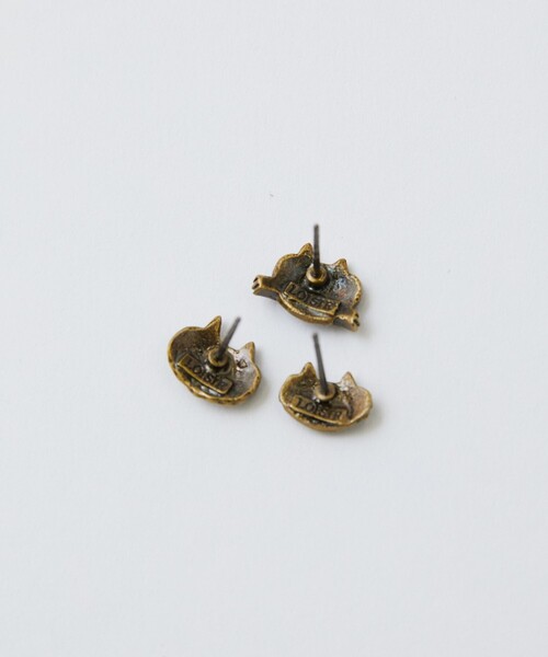 LOISIR（ロワズィール）の「【アーティストコラボ】LOISIR×TORANEKOBONBON CATピアス（ピアス（両耳用）・レディース・ゴールド・FREE）」の5枚目の写真
