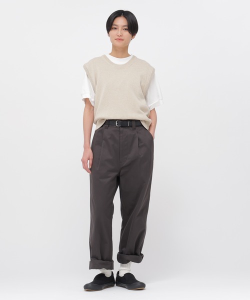 MHL.（エムエイチエル）の「BELGIAN LINEN COTTON（ニット/セーター・レディース・ブルー/ナチュラル・2）」の3枚目の写真