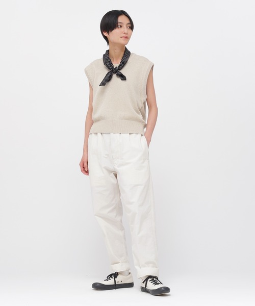 MHL.（エムエイチエル）の「BELGIAN LINEN COTTON（ニット/セーター・レディース・ブルー/ナチュラル・2）」の4枚目の写真