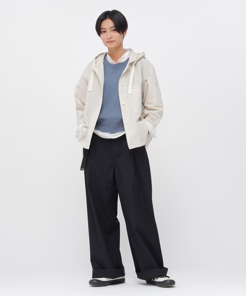 MHL.（エムエイチエル）の「BELGIAN LINEN COTTON（ニット/セーター・レディース・ブルー/ナチュラル・2）」の8枚目の写真