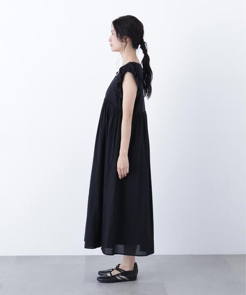 N.(N. Natural Beauty Basic)(エヌエヌナチュラルビューティーベーシック)の「コットンローンワンピース(ワンピース・レディース・ブラック/ブラウン/ブルー・MEDIUM/P/S)」の18枚目の写真