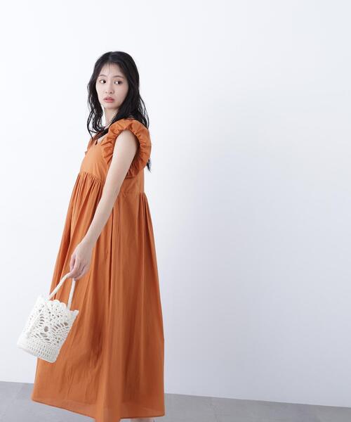 N.（N. Natural Beauty Basic）（エヌエヌナチュラルビューティーベーシック）の「コットンローンワンピース（ワンピース・レディース・ブラック/ブラウン/ブルー・MEDIUM/P/S）」の20枚目の写真