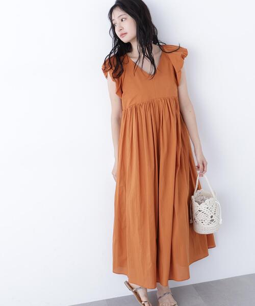 N.（N. Natural Beauty Basic）（エヌエヌナチュラルビューティーベーシック）の「コットンローンワンピース（ワンピース・レディース・ブラック/ブラウン/ブルー・MEDIUM/P/S）」の19枚目の写真
