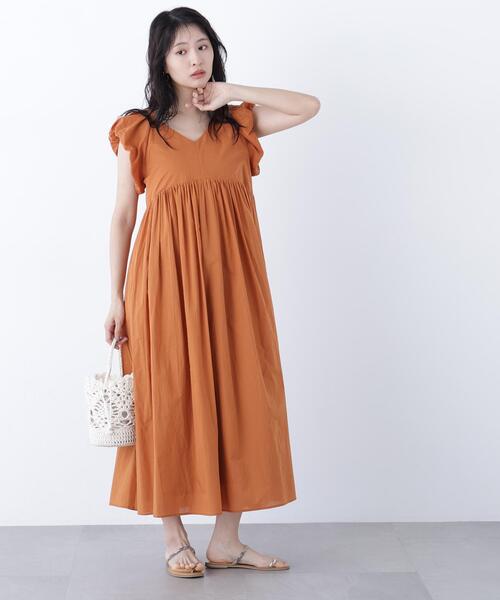 N.（N. Natural Beauty Basic）（エヌエヌナチュラルビューティーベーシック）の「コットンローンワンピース（ワンピース・レディース・ブラック/ブラウン/ブルー・MEDIUM/P/S）」の18枚目の写真
