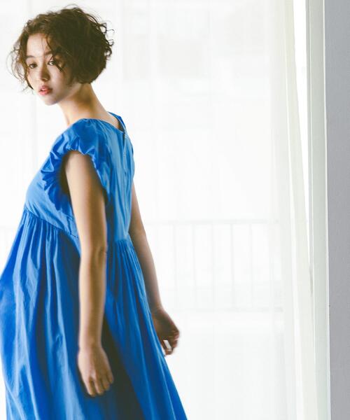 N.（N. Natural Beauty Basic）（エヌエヌナチュラルビューティーベーシック）の「コットンローンワンピース（ワンピース・レディース・ブラック/ブラウン/ブルー・MEDIUM/P/S）」の10枚目の写真