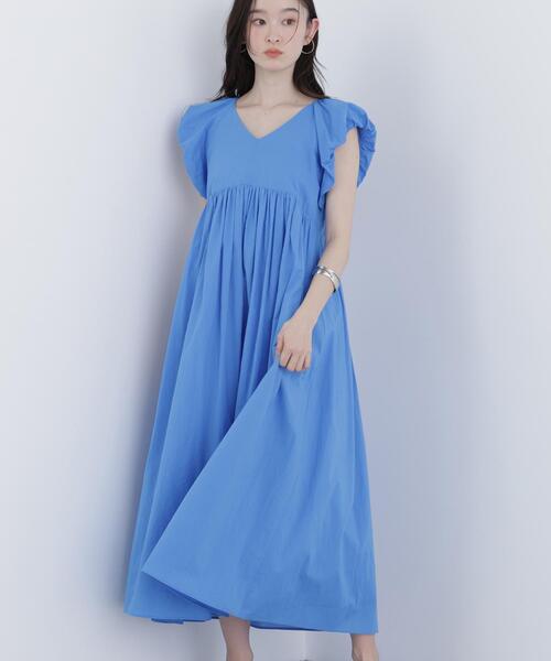 N.(N. Natural Beauty Basic)(エヌエヌナチュラルビューティーベーシック)の「コットンローンワンピース(ワンピース・レディース・ブラック/ブラウン/ブルー・MEDIUM/P/S)」の6枚目の写真