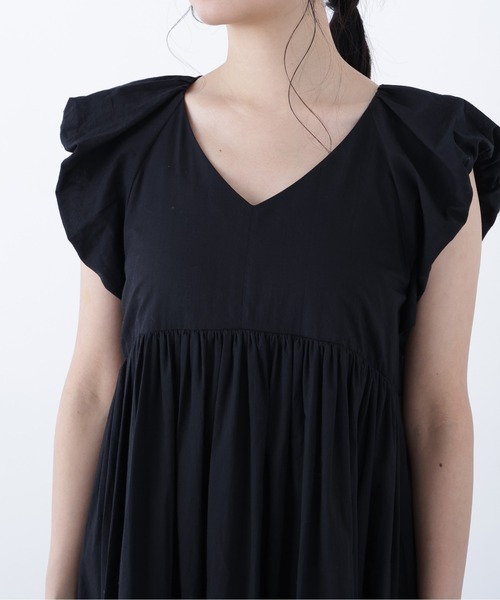 N.（N. Natural Beauty Basic）（エヌエヌナチュラルビューティーベーシック）の「コットンローンワンピース（ワンピース・レディース・ブラック/ブラウン/ブルー・MEDIUM/P/S）」の14枚目の写真