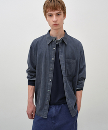 INSILENCE | ヴィンテージウォッシュデニムシャツ VINTAGE INDIGO(シャツ/ブラウス)