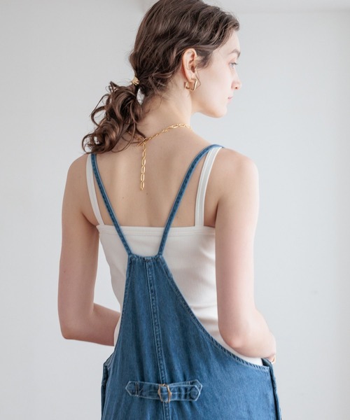 bijorie（ビジュリィ）の「【bijorie】[5つの機能付き]カップ付きリブスクエアキャミ／NEW BASIC（キャミソール・レディース・ホワイト/ブラウン/ブラック・MEDIUM/LARGE/LG）」の17枚目の写真