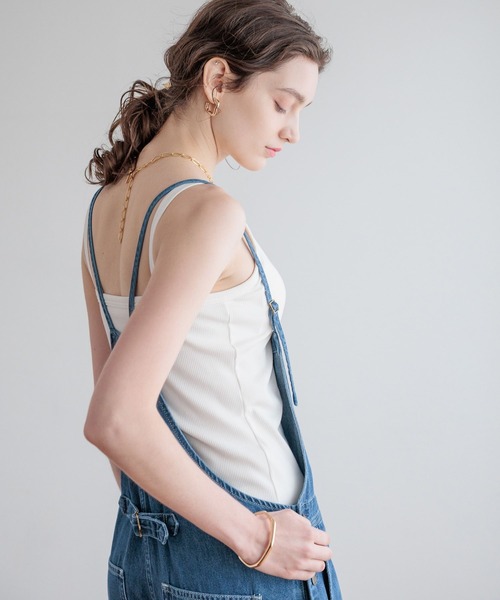 bijorie（ビジュリィ）の「【bijorie】[5つの機能付き]カップ付きリブスクエアキャミ／NEW BASIC（キャミソール・レディース・ホワイト/ブラウン/ブラック・MEDIUM/LARGE/LG）」の18枚目の写真