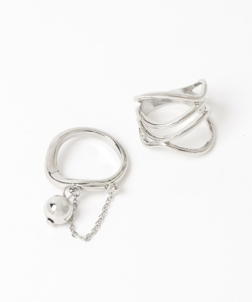 HARE(ハレ)の「2Pチャームツキリング(HARE)(リング・レディース・シルバー・FREE)」の5枚目の写真