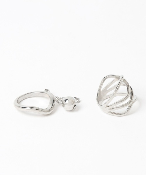 HARE(ハレ)の「2Pチャームツキリング(HARE)(リング・レディース・シルバー・FREE)」の7枚目の写真