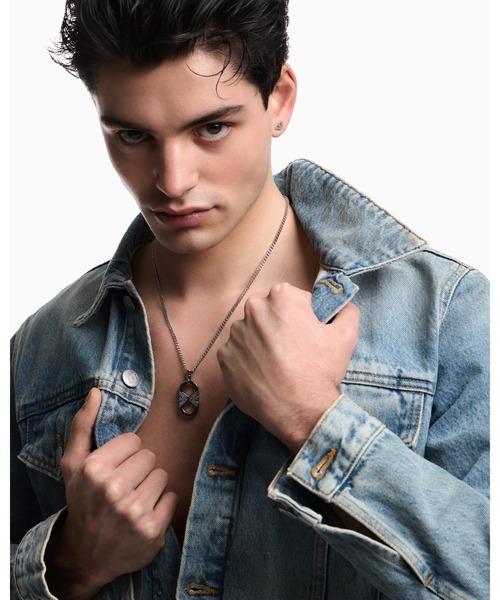 EMPORIO ARMANI（エンポリオアルマーニ）の「【エンポリオ アルマーニ】 ペンダントネックレス ステンレススチール（ネックレス・メンズ・その他1・FREE）」の3枚目の写真