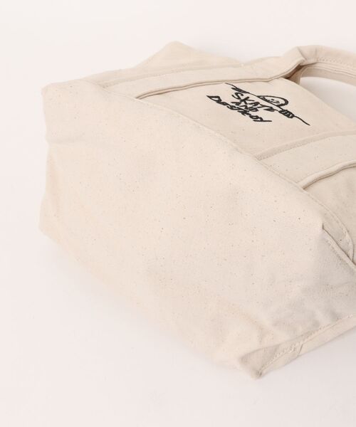 THRASHER（スラッシャー）の「LUNCH TOTE BAG/THRASHER スラッシャー コットンキャンバス GONZ刺繍 ミニトート ランチバッグ お弁当 ナチュラル サブバッグ 通学 通勤 ユニセックス（トートバッグ・メンズ・ホワイト×ブラック/ホワイト系その他・FREE）」の4枚目の写真