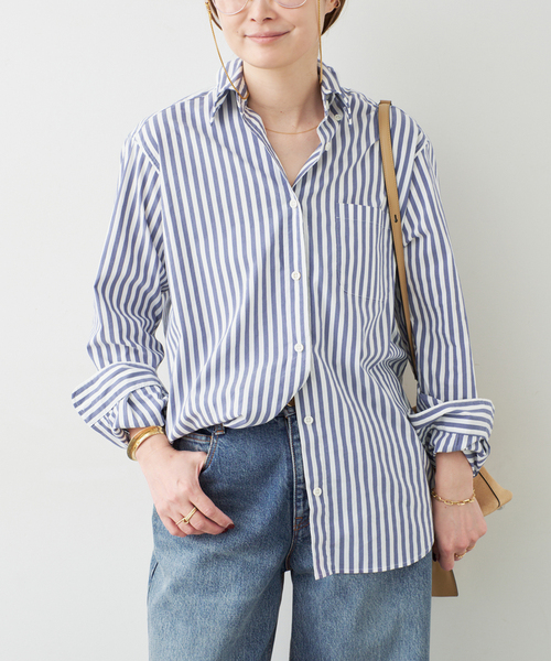 ドゥーズィエムクラス☆STRIPEボタンダウンシャツ タグあり STRIPE ボタンダウン シャツ（シャツ/ブラウス）｜Deuxieme Classe