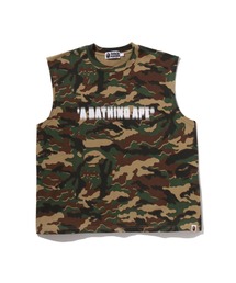 A BATHING APE | GLITCH WOODLAND CAMO HEAVY WASH BATHING APE CROPPED FIT TANK(タンクトップ)