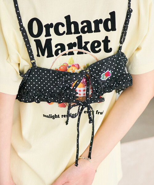 FREAK'S STORE（フリークスストア）の「FRUIT OF THE LOOM × FREAK'S STORE/フルーツオブザルーム 別注 天竺ビスチェ（キャミソール・レディース・ブラック/チャコール/レッド・ﾌﾘ-）」の3枚目の写真