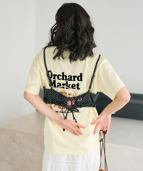 FREAK'S STORE（フリークスストア）の「FRUIT OF THE LOOM × FREAK'S STORE/フルーツオブザルーム 別注 天竺ビスチェ（キャミソール・レディース・ブラック/チャコール/レッド・ﾌﾘ-）」の9枚目の写真