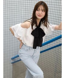 MERCURYDUO | アメスリラッフルボウタイブラウス(シャツ/ブラウス)